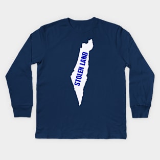 Israel IS Stolen Land - Israel Map - Double-sided Kids Long Sleeve T-Shirt